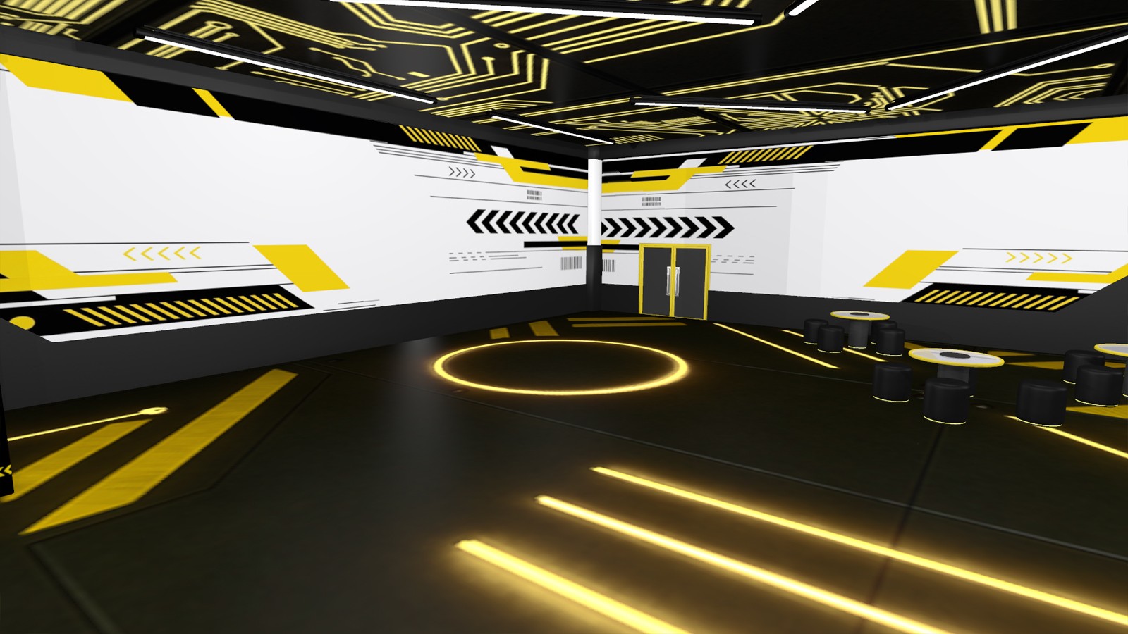 Techno-Minimalist Commercial Space by N/A