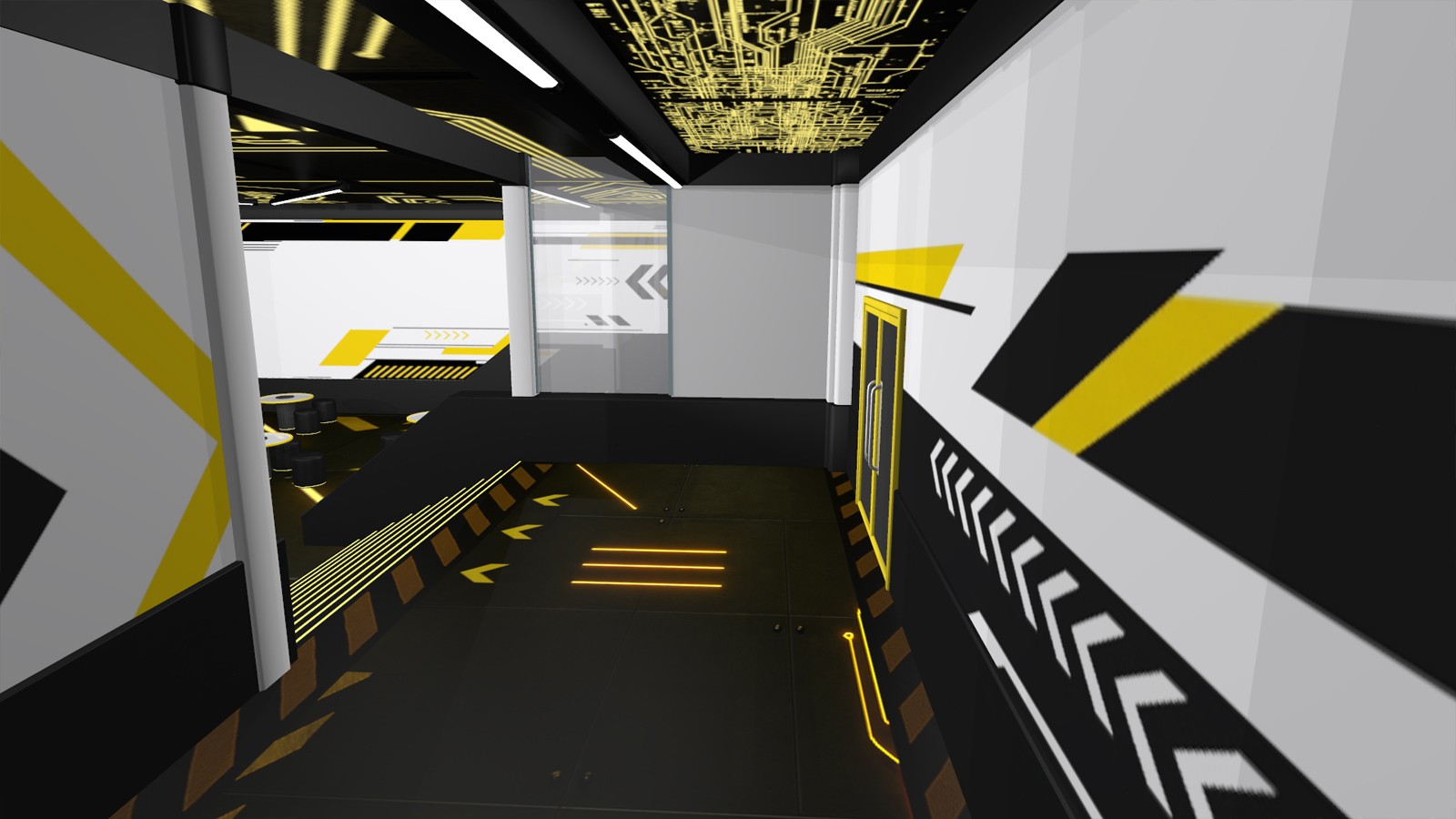 Techno-Minimalist Commercial Space by N/A