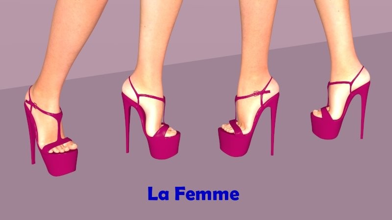 Sandals Heels for V4, La Femme, La Femme 2, La Femme Pro, Dawn by N/A