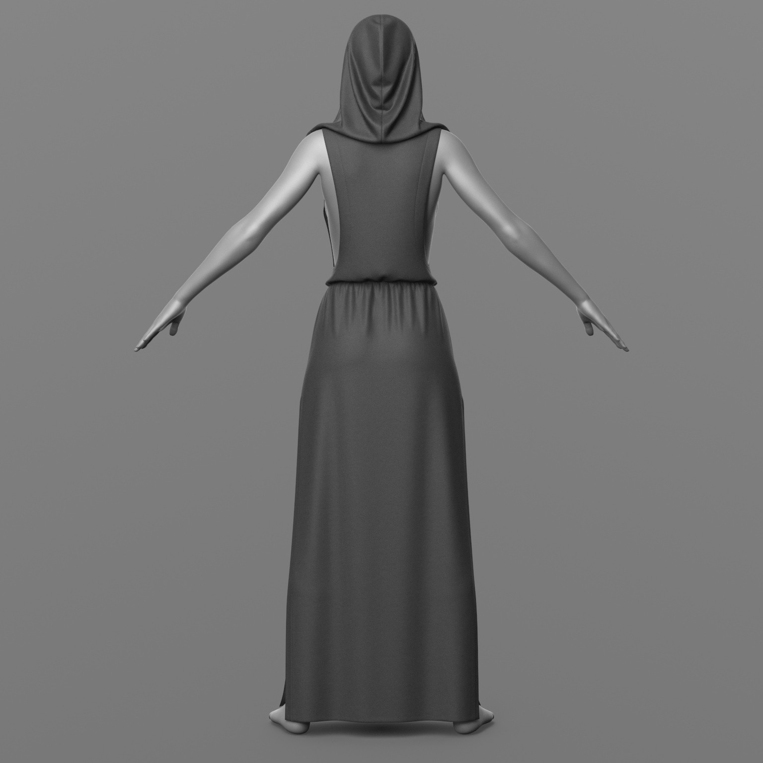 Long Dress with Hood G8 Female by N/A