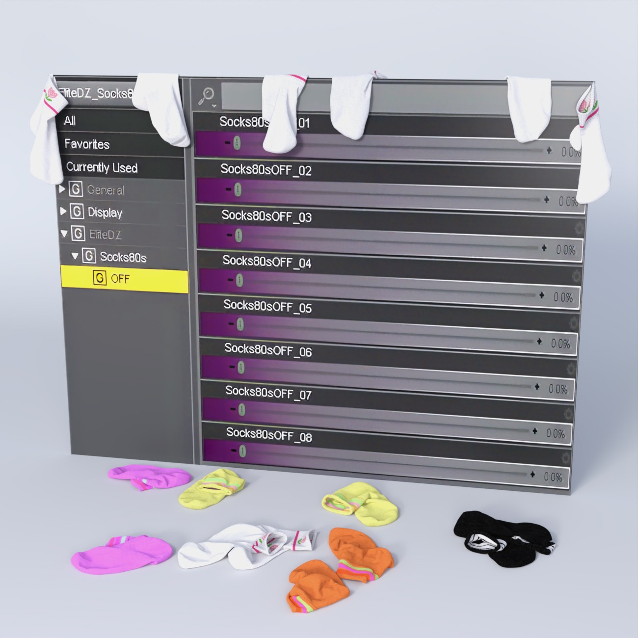 EliteDZ_Socks80s for G8F by N/A