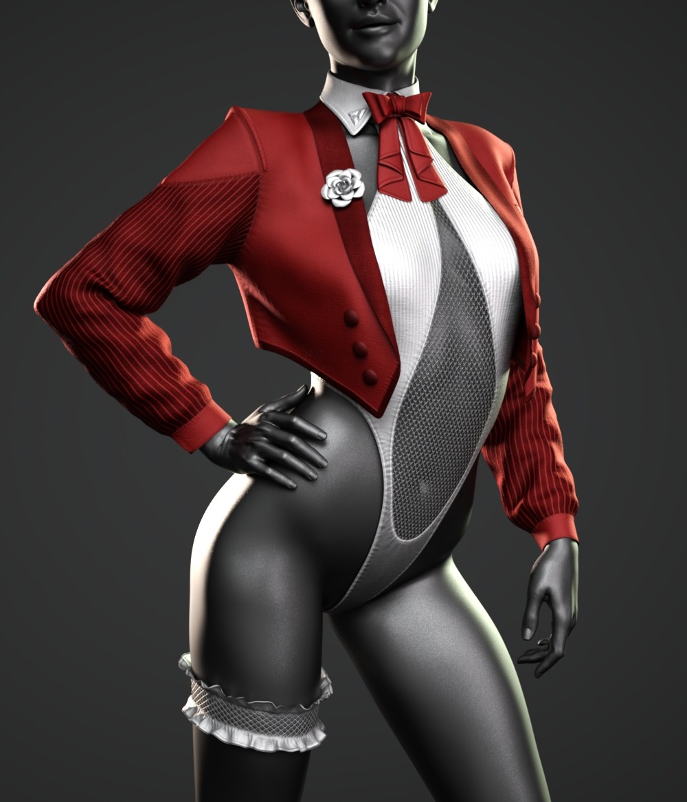 dForce Fancy Leotard and Jacket for G8F, G8M and G9 (and derivative characters)