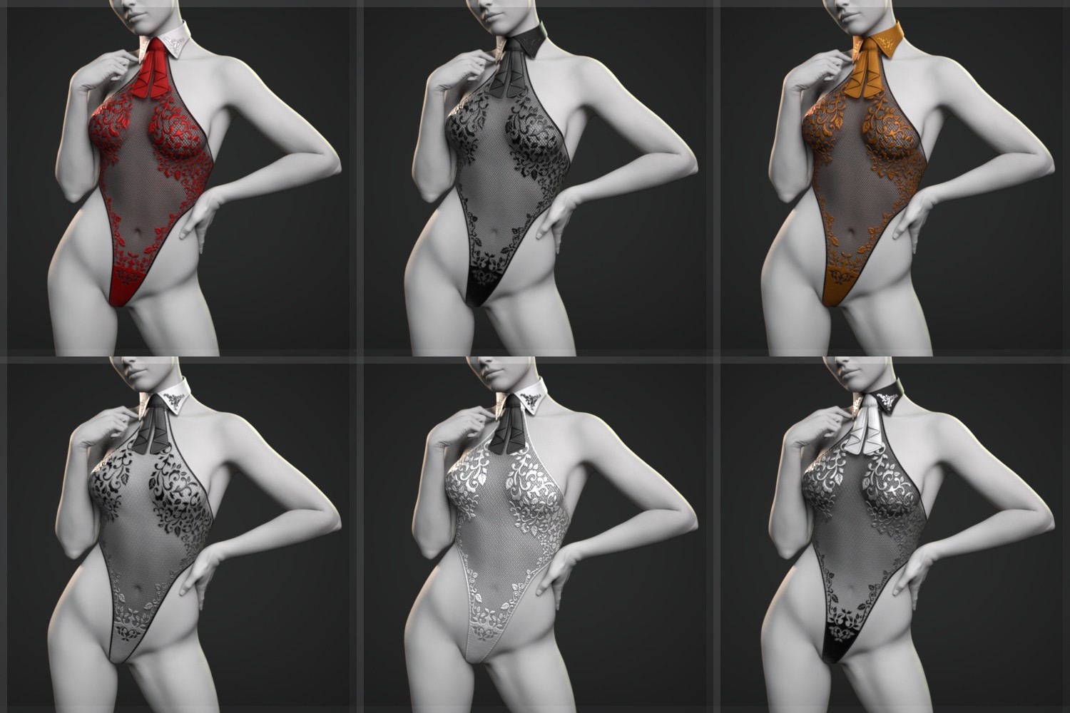 dForce Fancy Leotard and Jacket for G8F, G8M and G9 (and derivative characters) by N/A