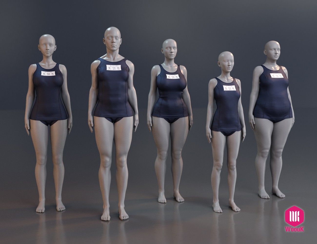 dForce WUK Old School Swimsuit for Genesis 8 and 8.1 Female by N/A