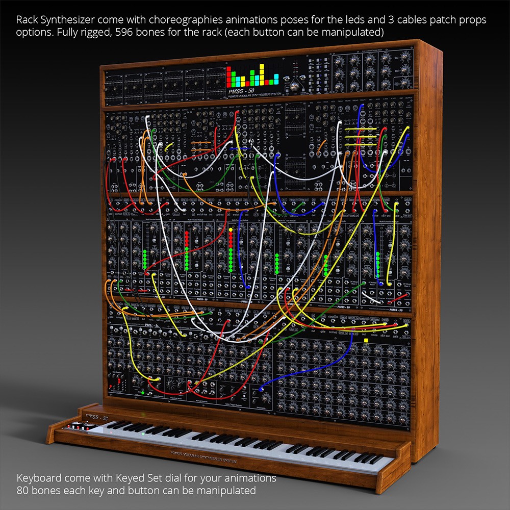 Power Modular Synthesizer System PMSS-50 for Daz Studio by N/A