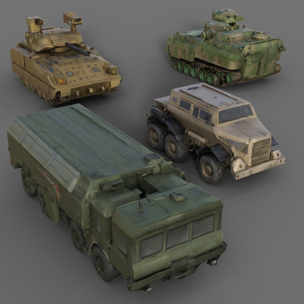 40 LowRez-Army Vehicles for Daz Studio by N/A