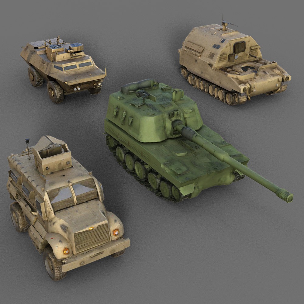 40 LowRez-Army Vehicles for Daz Studio by N/A