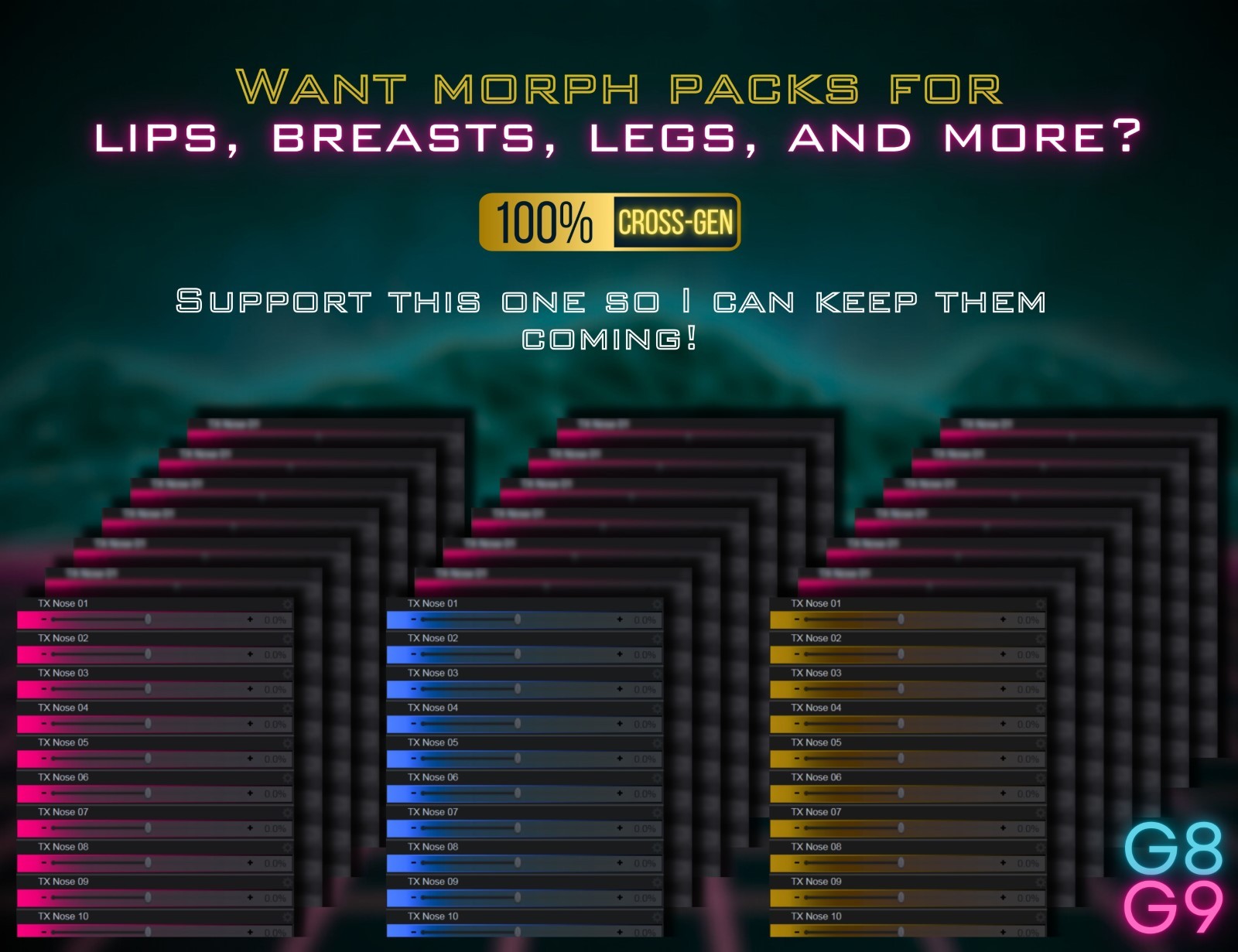 TX MorphKit Vol.1 - Universal Noses by N/A