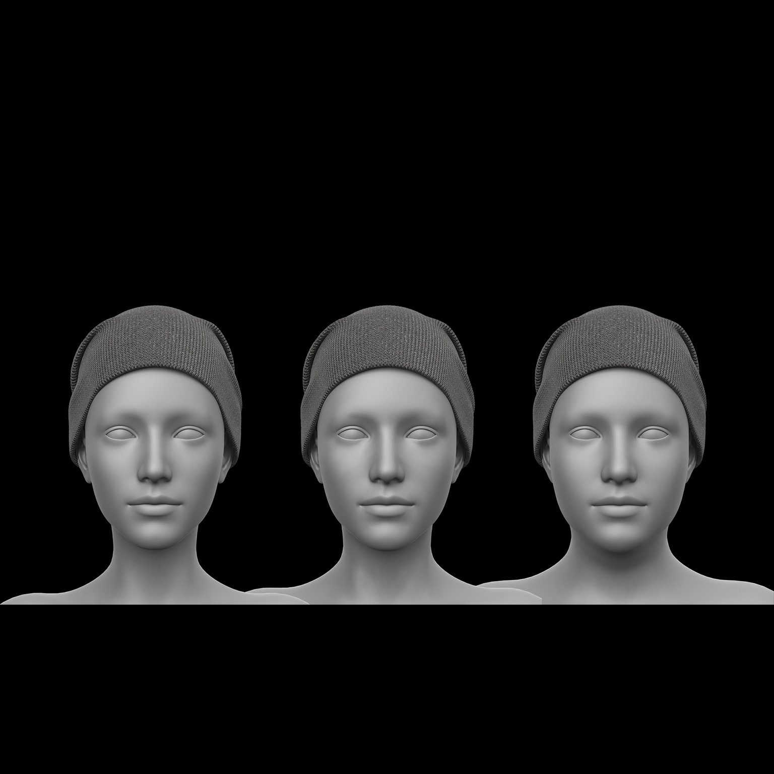 Knit Cap 1v G8 Female by N/A