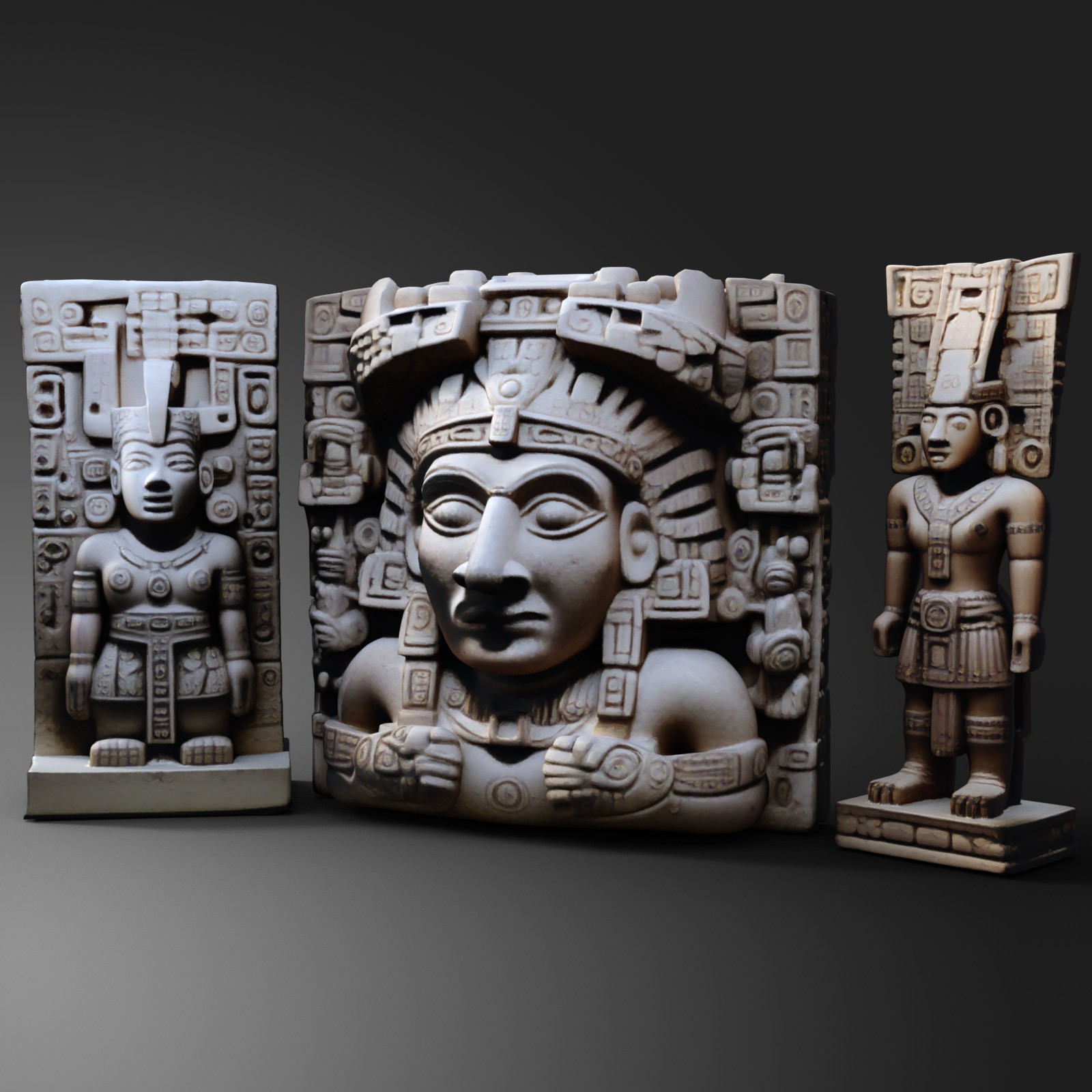 Mesoamerican Statues 1 by N/A