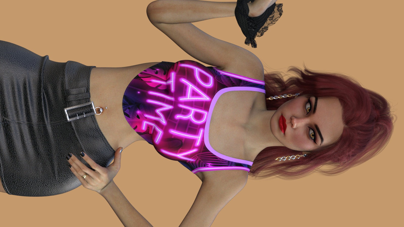 DA-PartyTime for dForce Basic Crop Tank G8 G8.1 G9 by Sveva by N/A