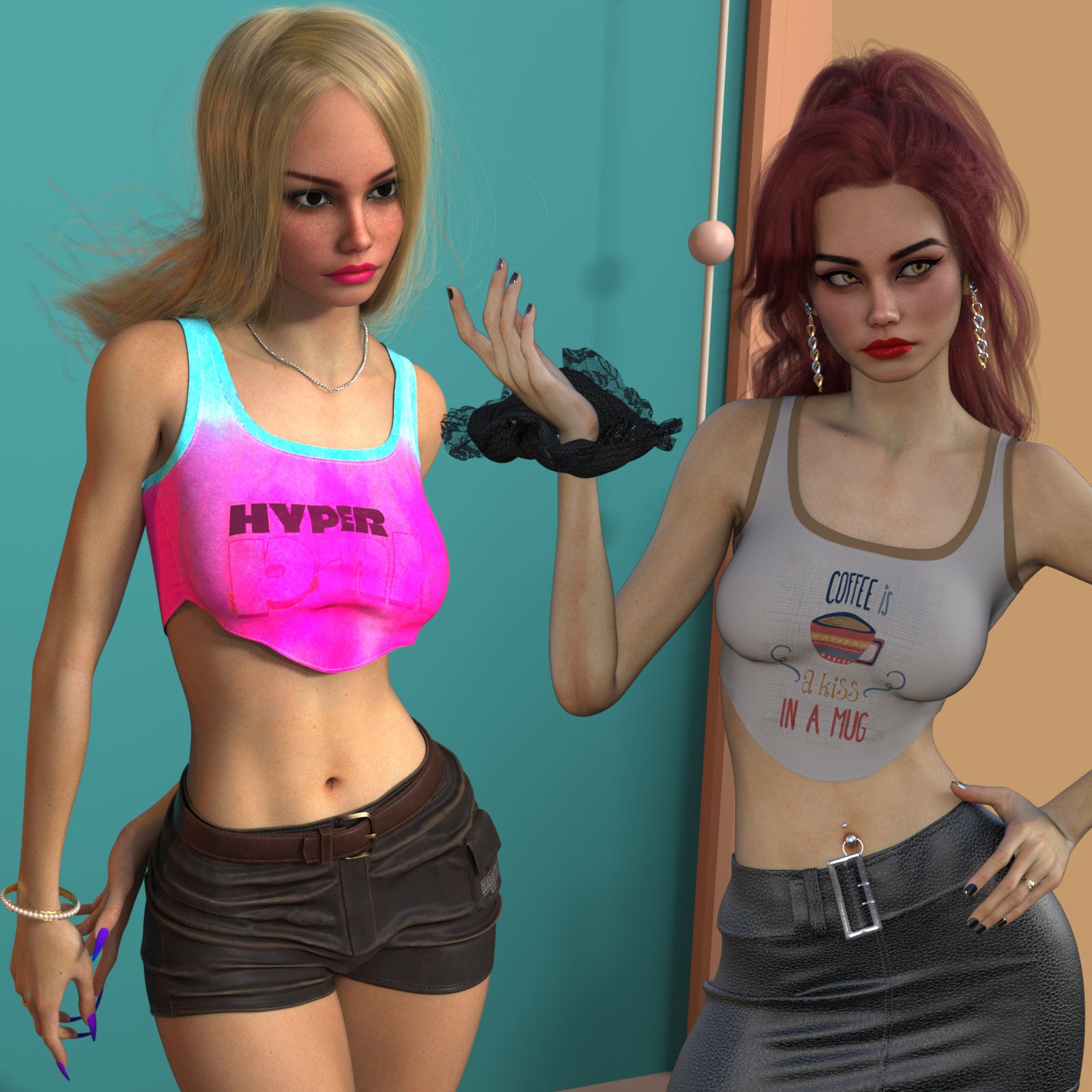DA-PartyTime for dForce Basic Crop Tank G8 G8.1 G9 by Sveva by N/A