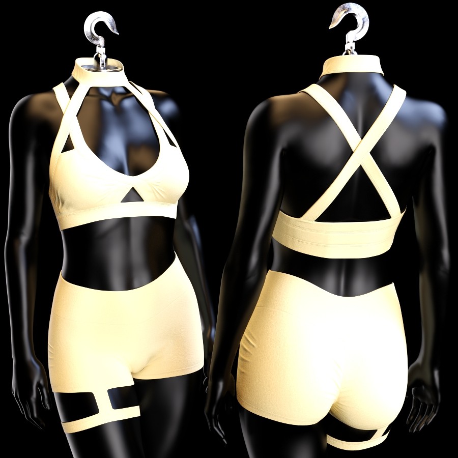 dForce NA Fitness Outfit for G8 and G8.1F by N/A