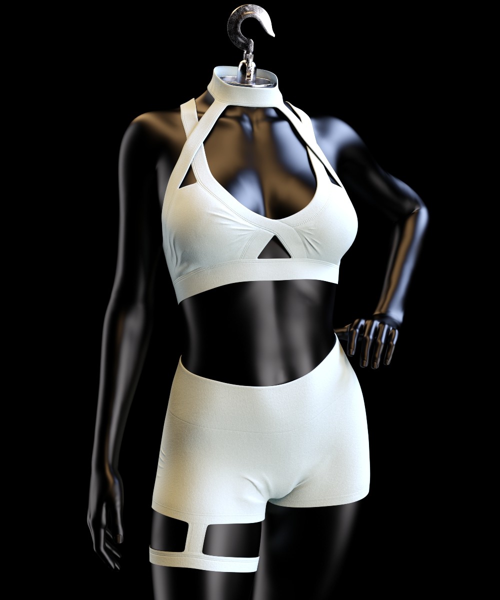 dForce NA Fitness Outfit for G8 and G8.1F by N/A