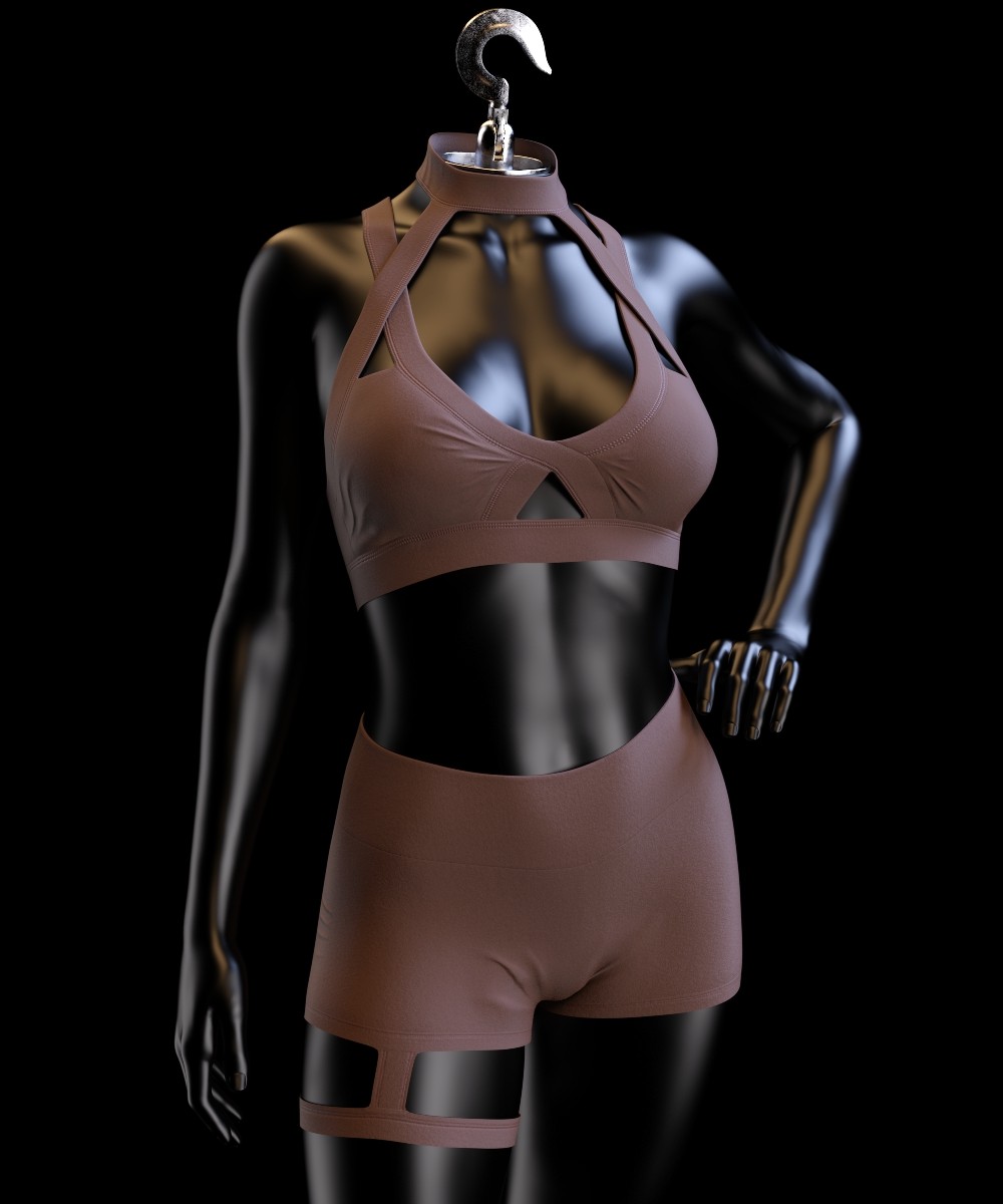 dForce NA Fitness Outfit for G8 and G8.1F by N/A