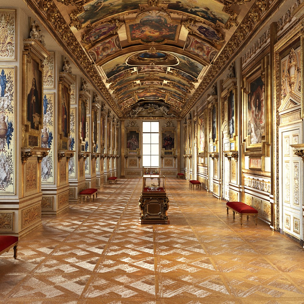 PARIS - Le Louvre - Galerie Apollon for Daz Studio by N/A