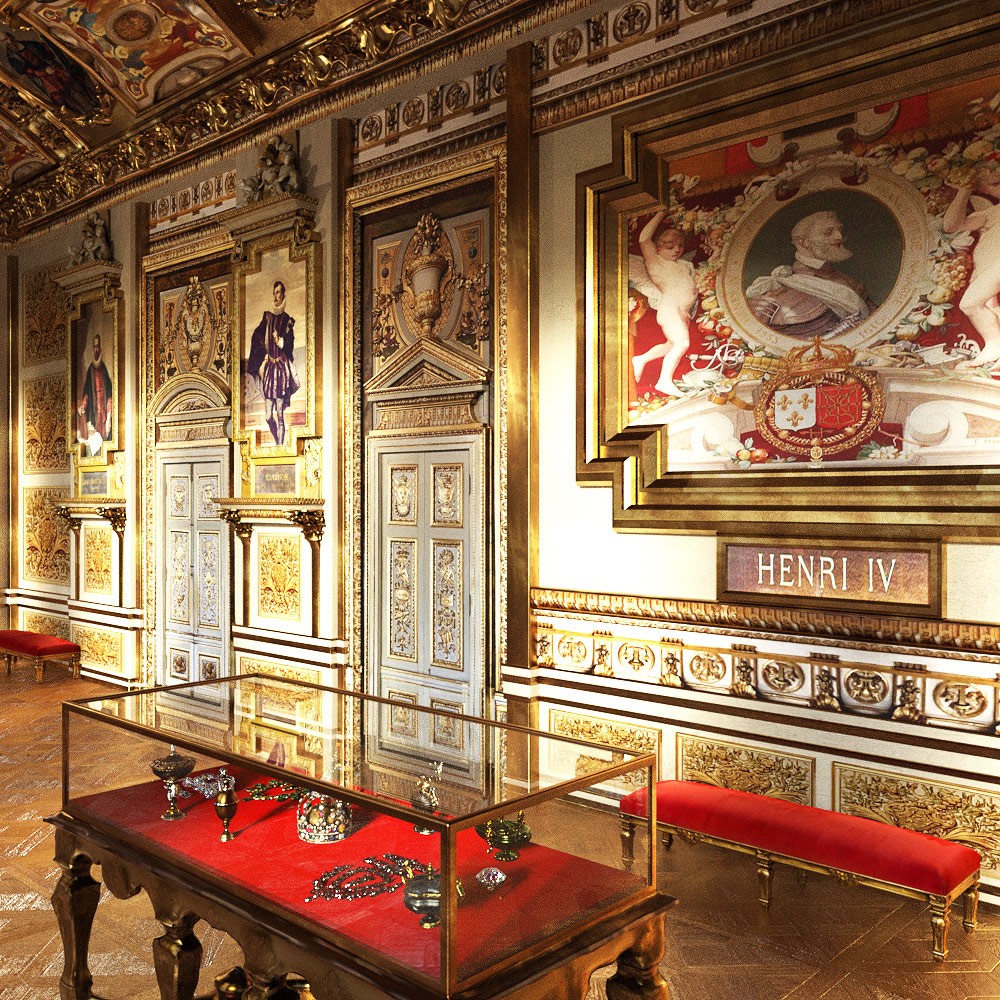 PARIS - Le Louvre - Galerie Apollon for Daz Studio by N/A