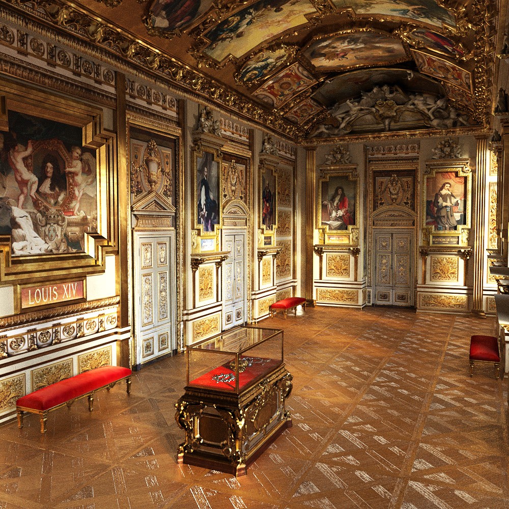 PARIS - Le Louvre - Galerie Apollon for Daz Studio by N/A