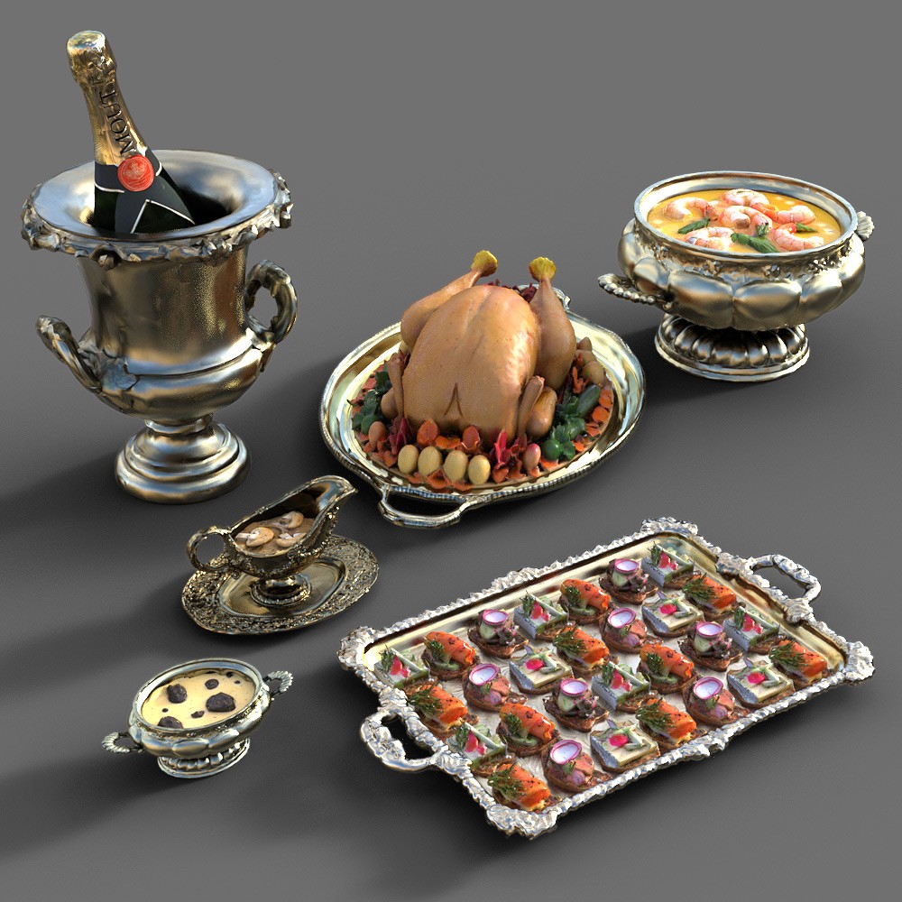 Christmas Table for Daz Studio by N/A