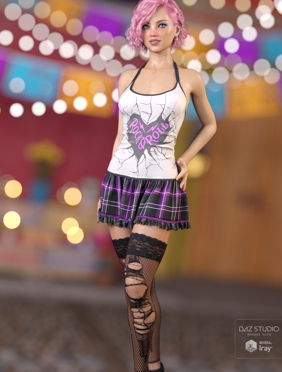 dForce Little Rebel Outfit G8F G8.1F