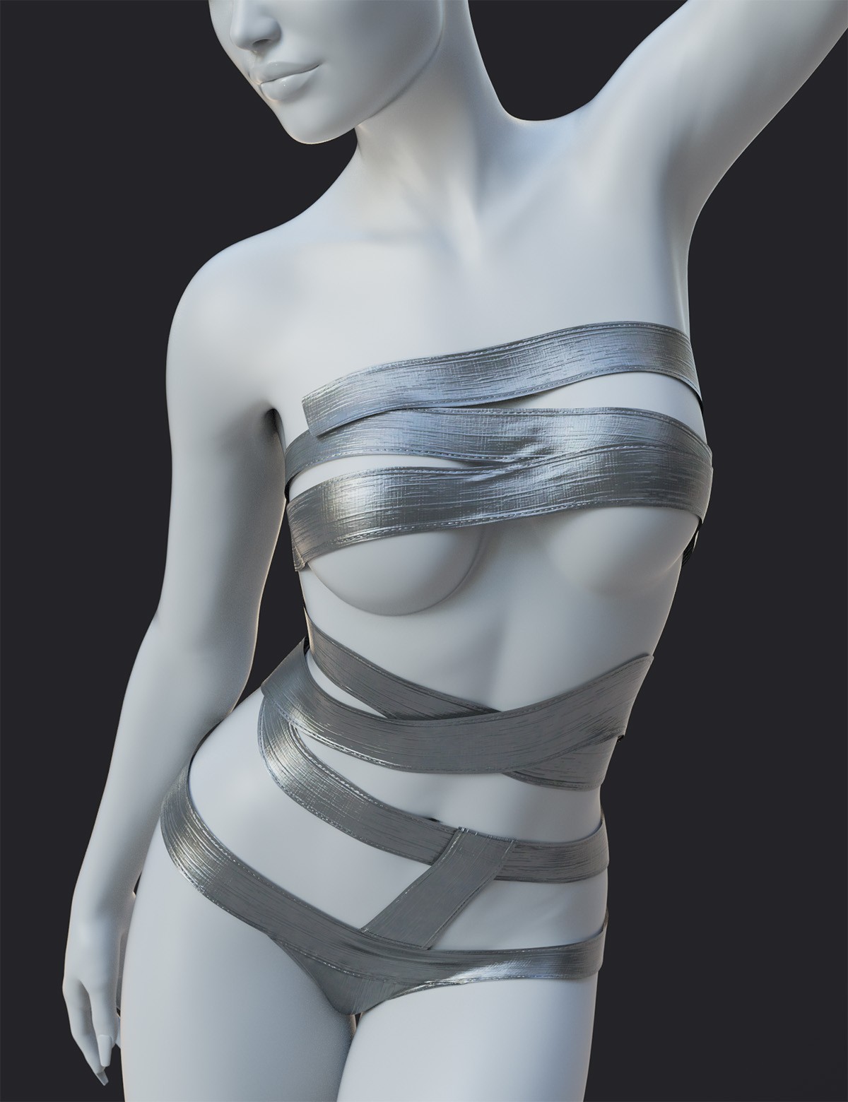 dForce Tape Bodysuit Genesis 8-8.1Female by N/A