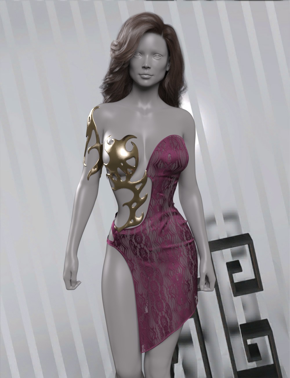 VERSUS - dForce Chaotic Dress for Genesis 8 and 8.1 Female by N/A