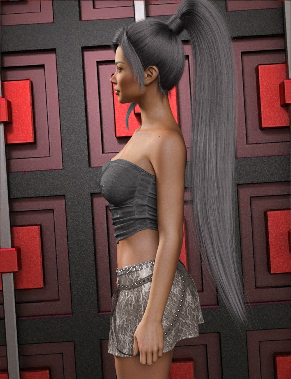 VERSUS - dForce Edgy Mini Skirt Genesis 8-8.1Female by N/A