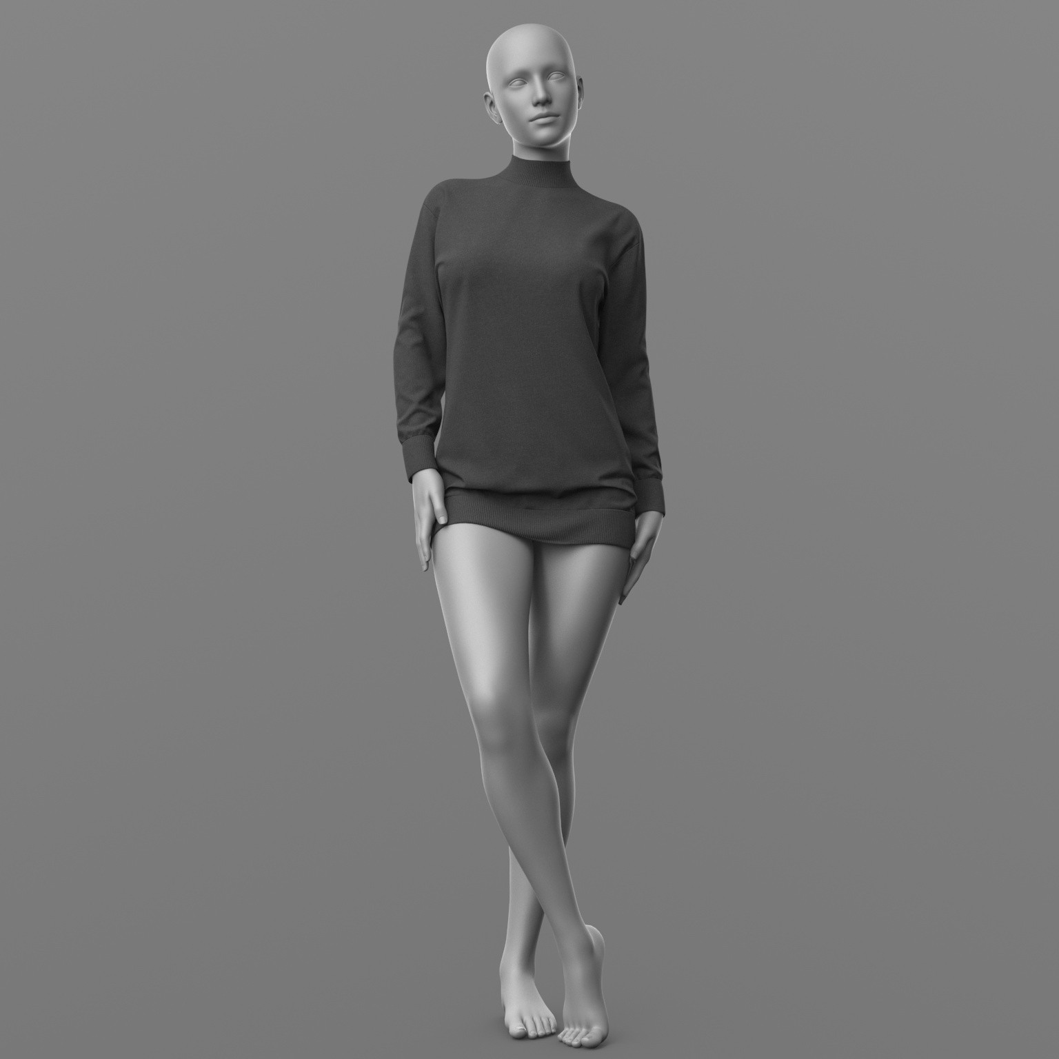 Long Sweater G8 Female by N/A