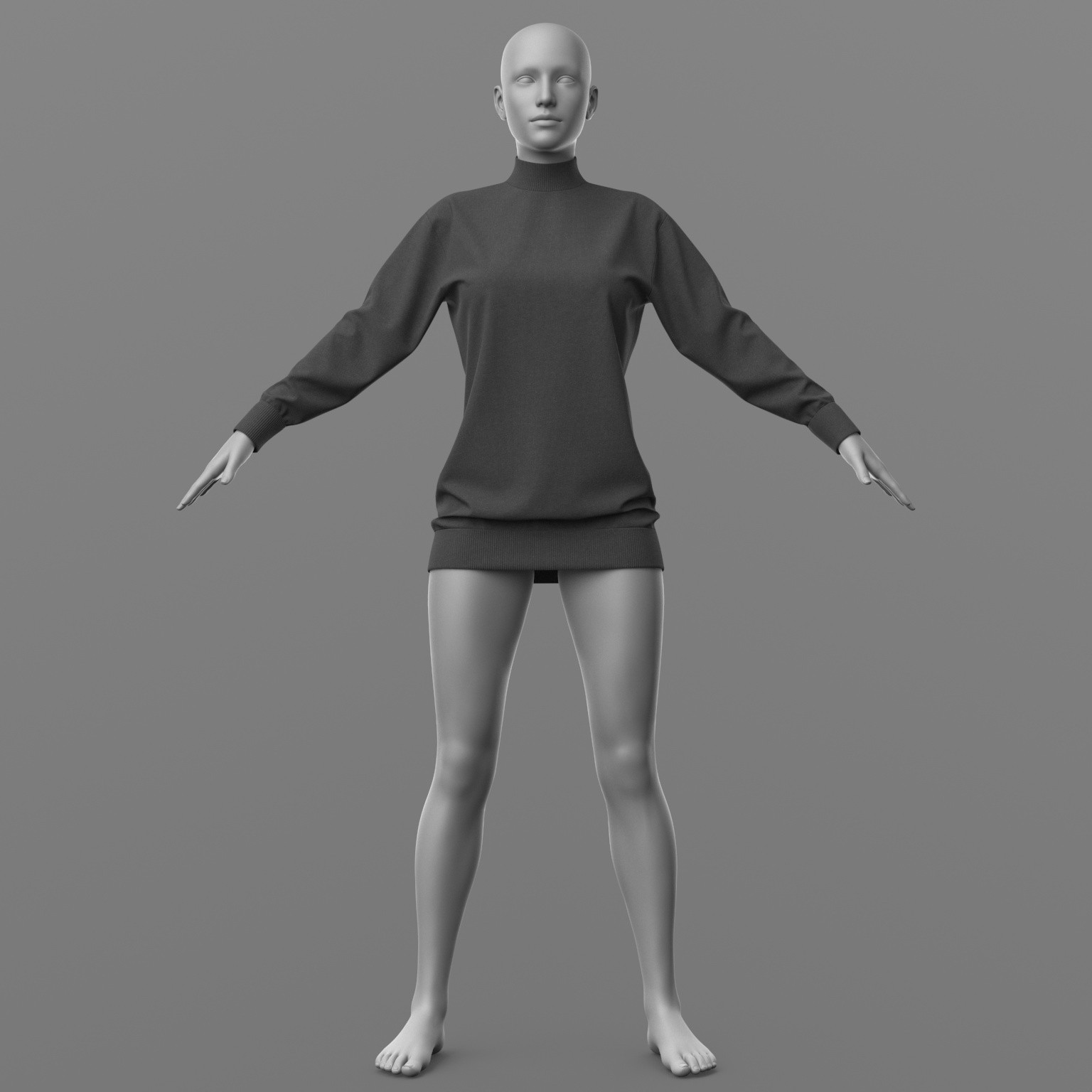 Long Sweater G8 Female by N/A