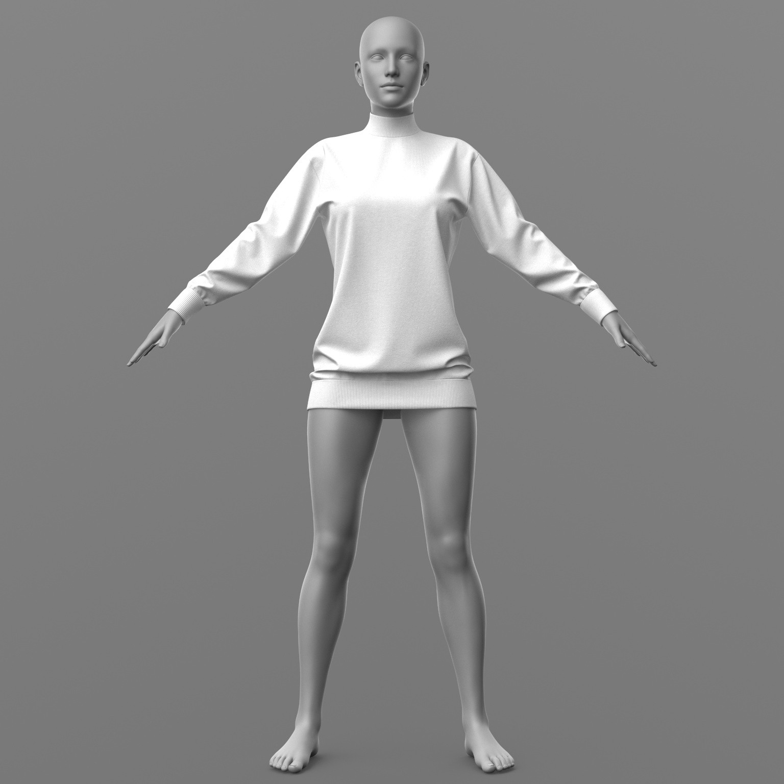 Long Sweater G8 Female by N/A