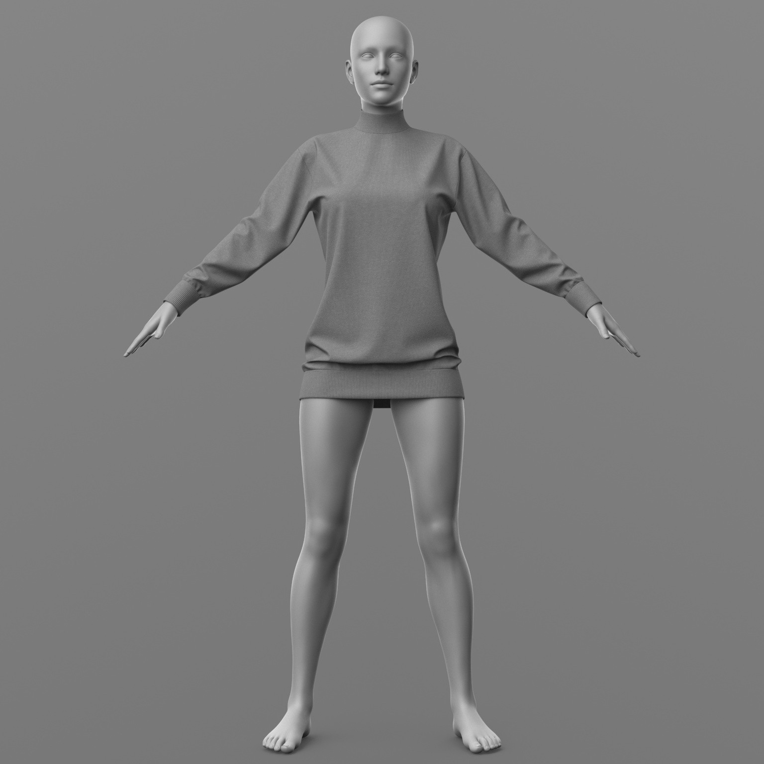 Long Sweater G8 Female by N/A