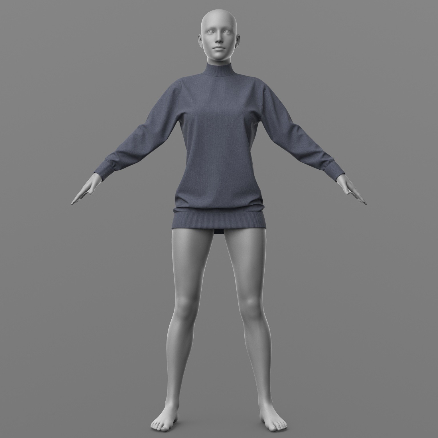 Long Sweater G8 Female by N/A