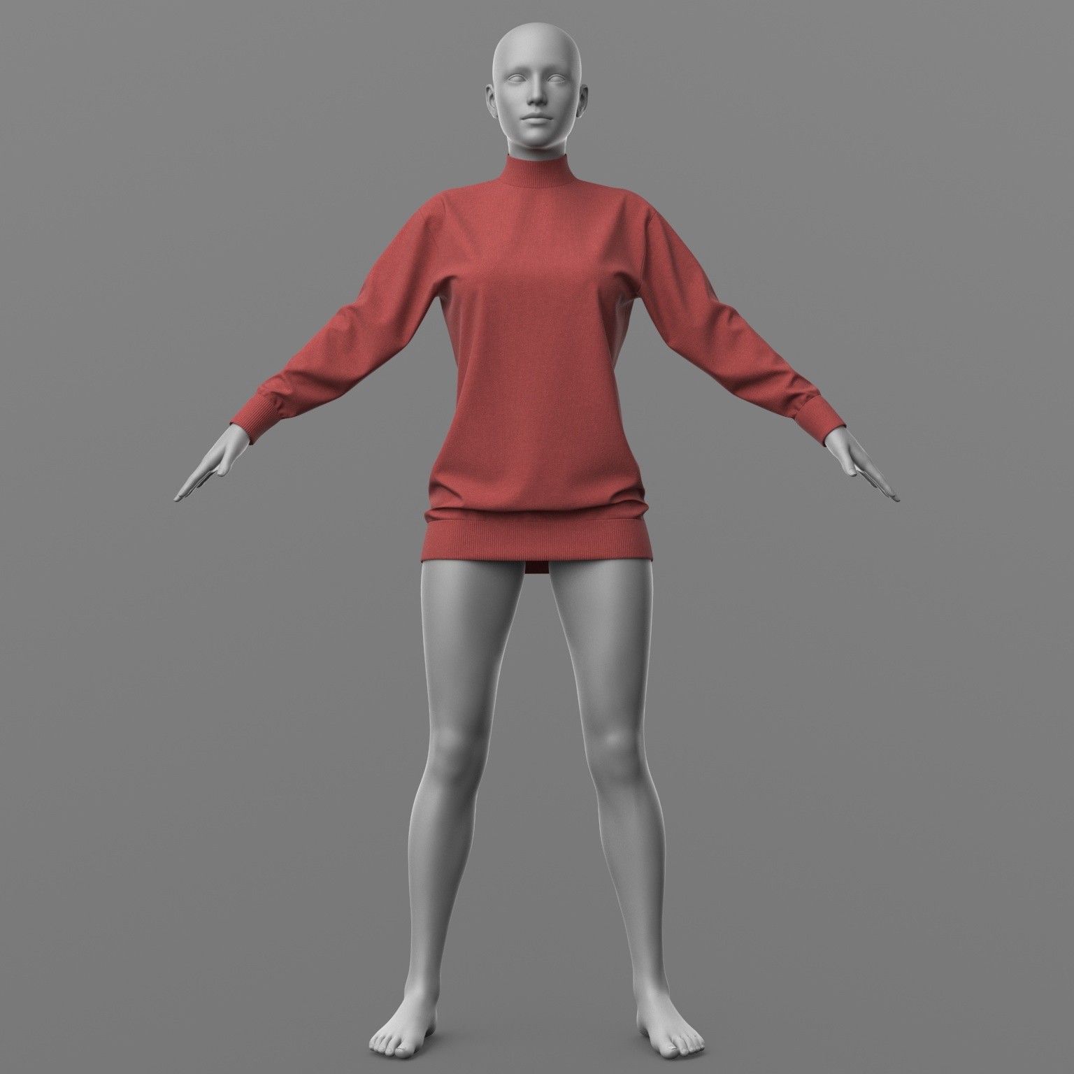 Long Sweater G8 Female by N/A