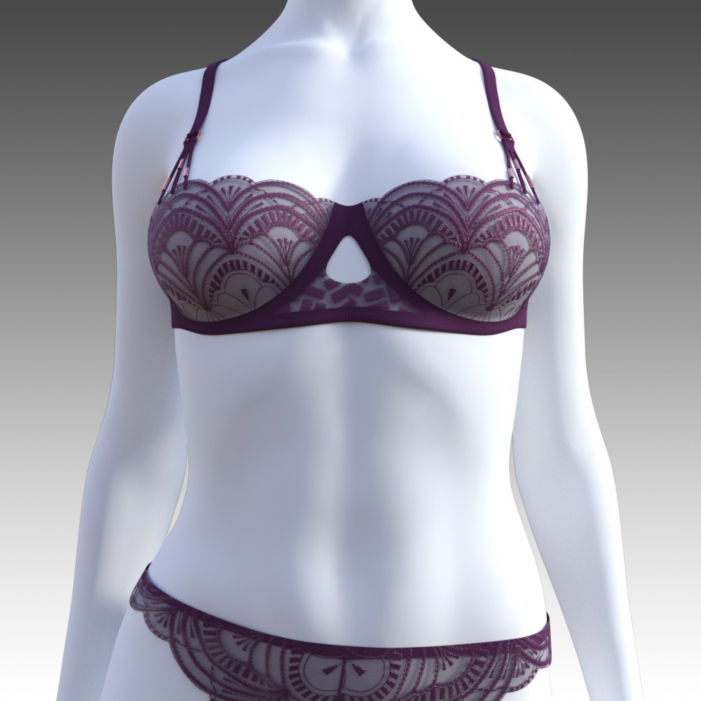 Secret Style 85 - Demi-Cup Bra for G8F, G8.1F by N/A