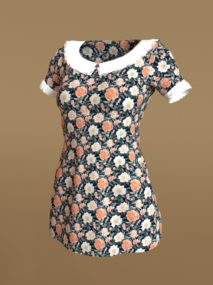 Floral Dress for Genesis 8 Female by N/A