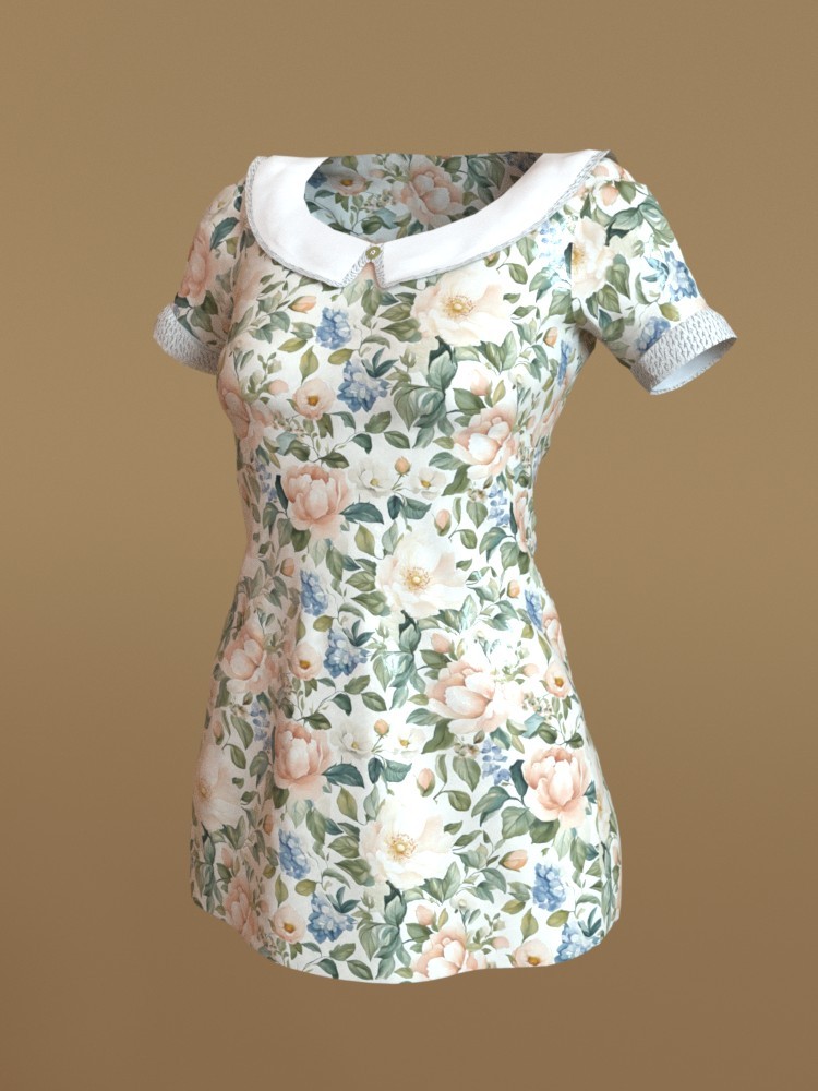 Floral Dress for Genesis 8 Female by N/A