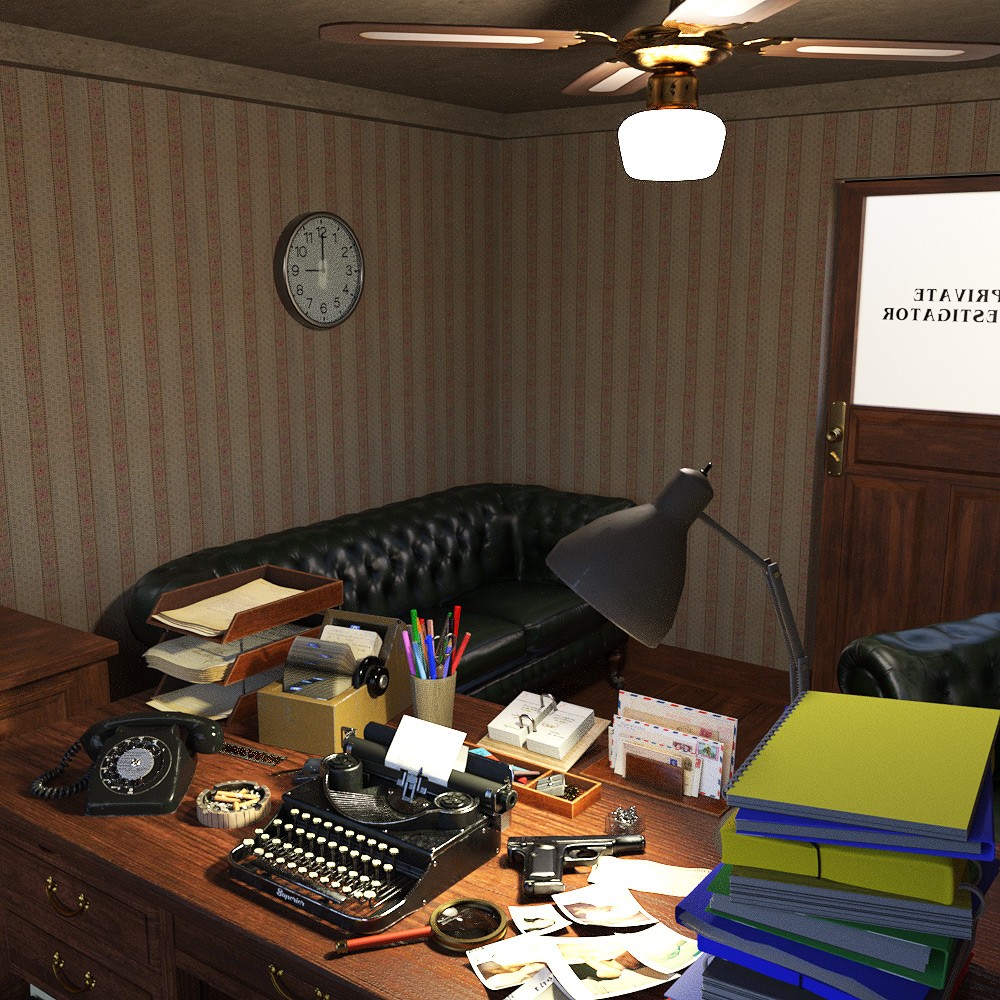 Fogline Detective Bureau for Daz Studio by N/A