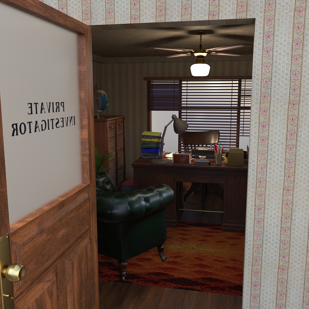Fogline Detective Bureau for Daz Studio by N/A