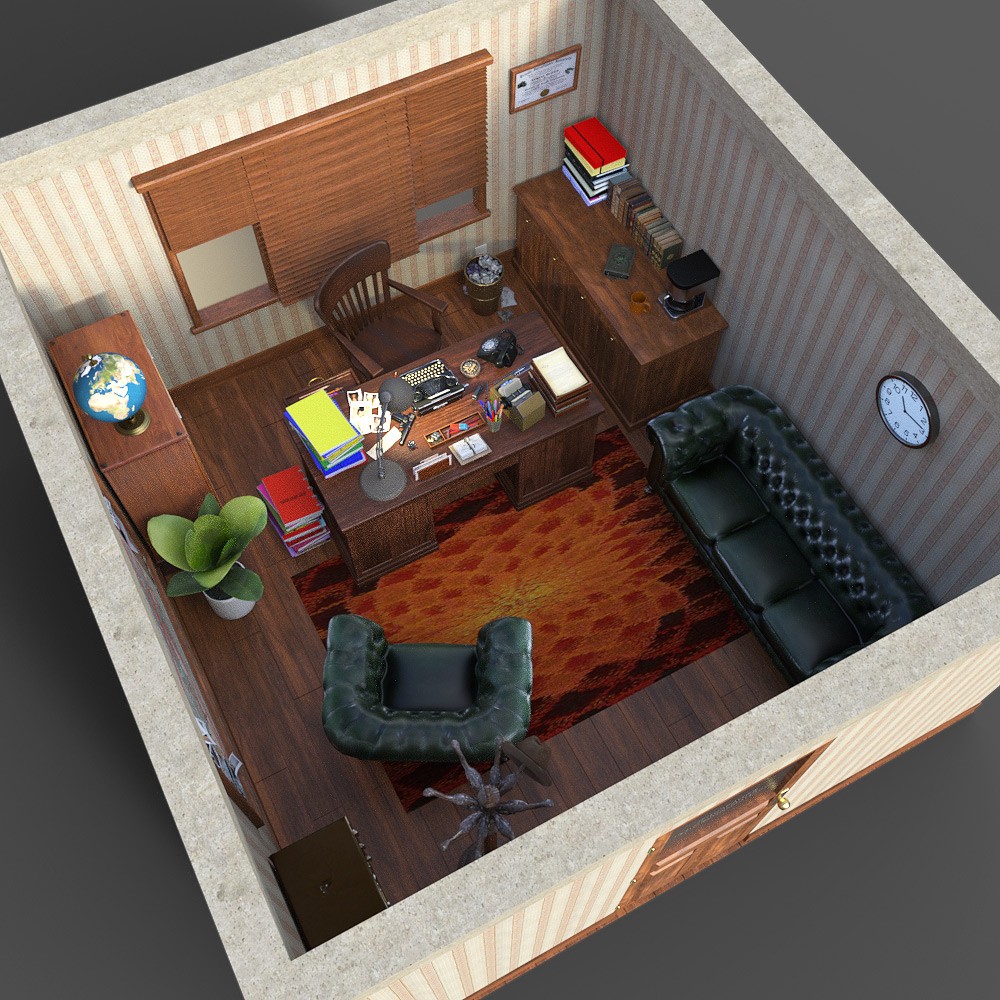Fogline Detective Bureau for Daz Studio by N/A