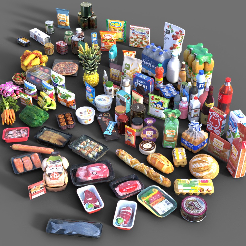 Every Day Food Pack for Daz Studio by N/A