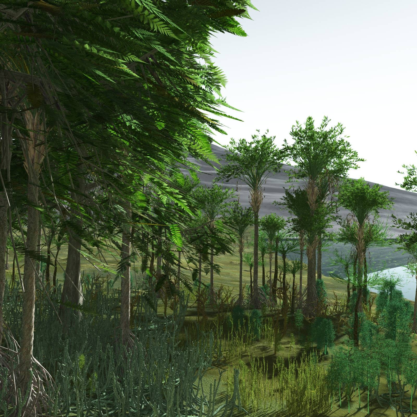 EVERYPlant Devonian Biome for Poser by N/A