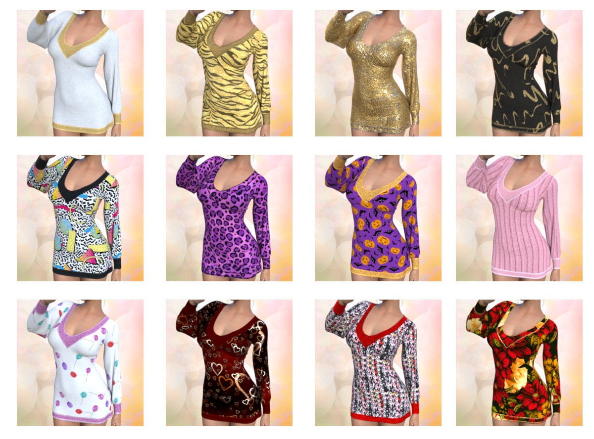 LWP Smiles for Autumn Breeze dForce Sweater for G8xF by N/A