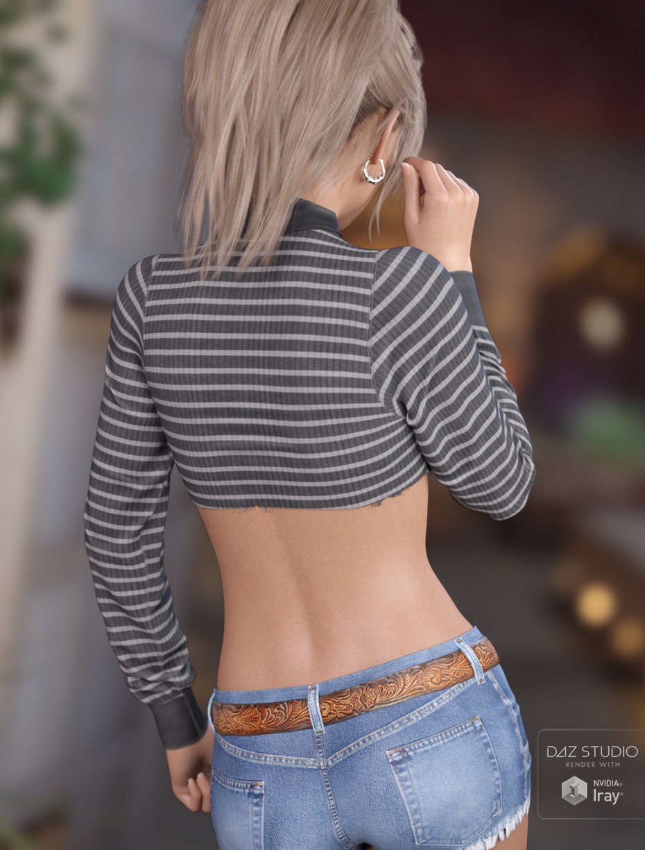 dForce Cozy Cropped Sweater G8FG8.1F by N/A