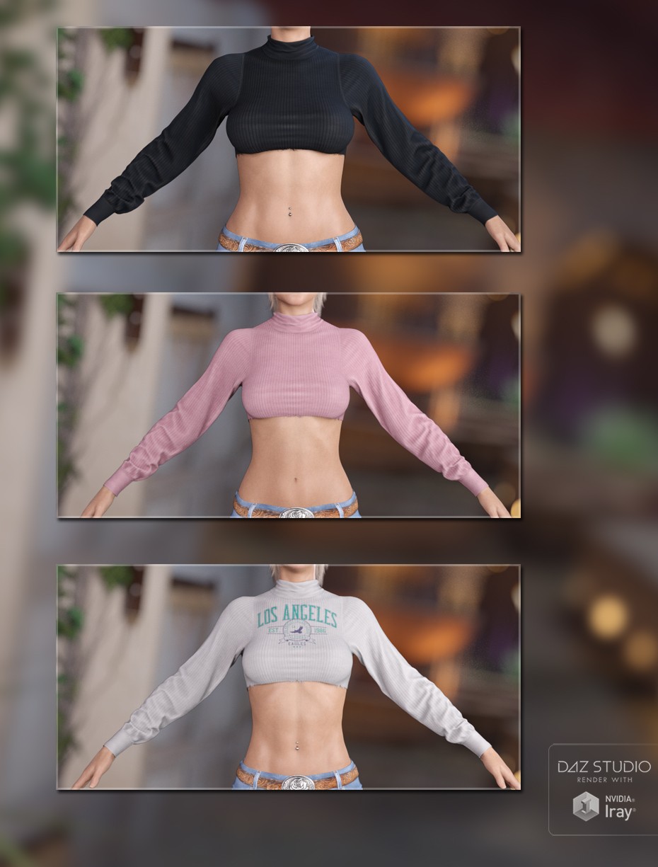 dForce Cozy Cropped Sweater G8FG8.1F by N/A