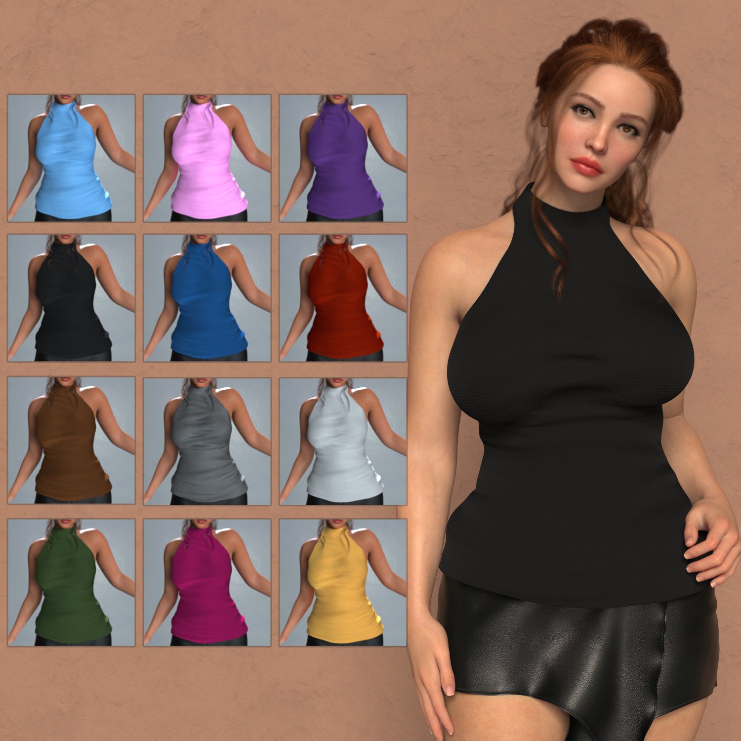 AO Casual Top for Genesis 9 Feminine by N/A