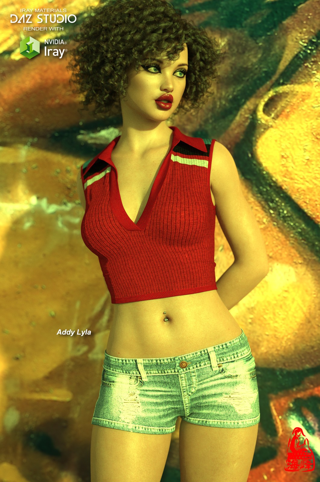 dForce V-neck Tank for Genesis 8 & 8.1 Females by N/A