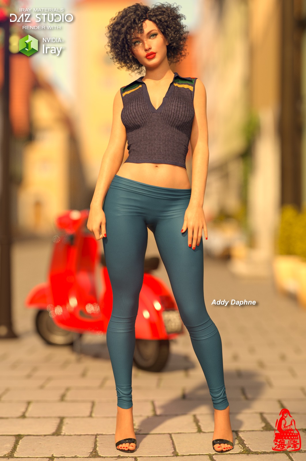 dForce V-neck Tank for Genesis 8 & 8.1 Females by N/A