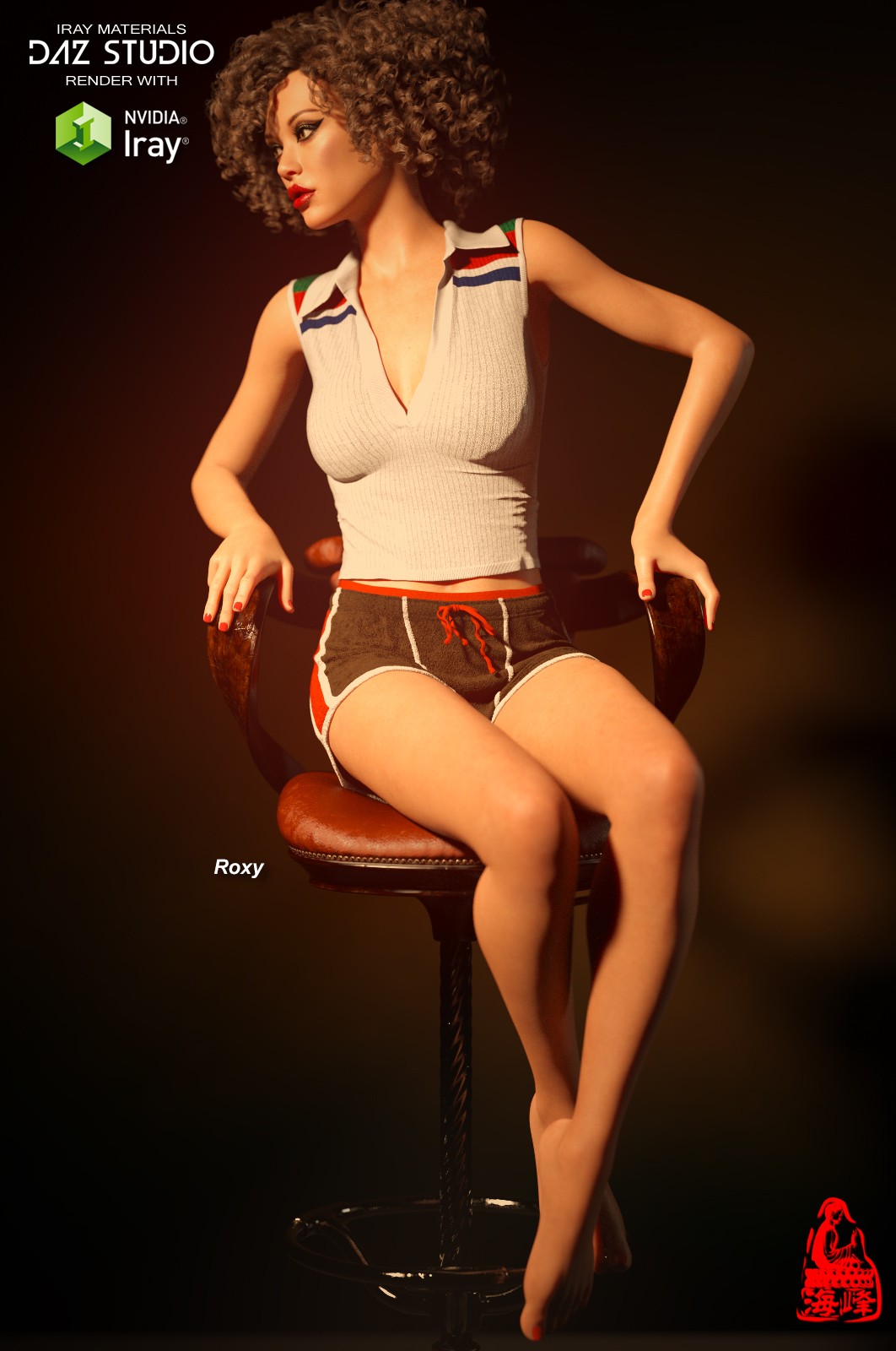 dForce V-neck Tank for Genesis 8 & 8.1 Females by N/A