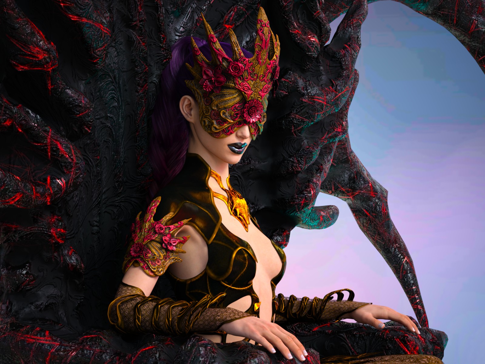 The Thorn Oracle Mask by N/A