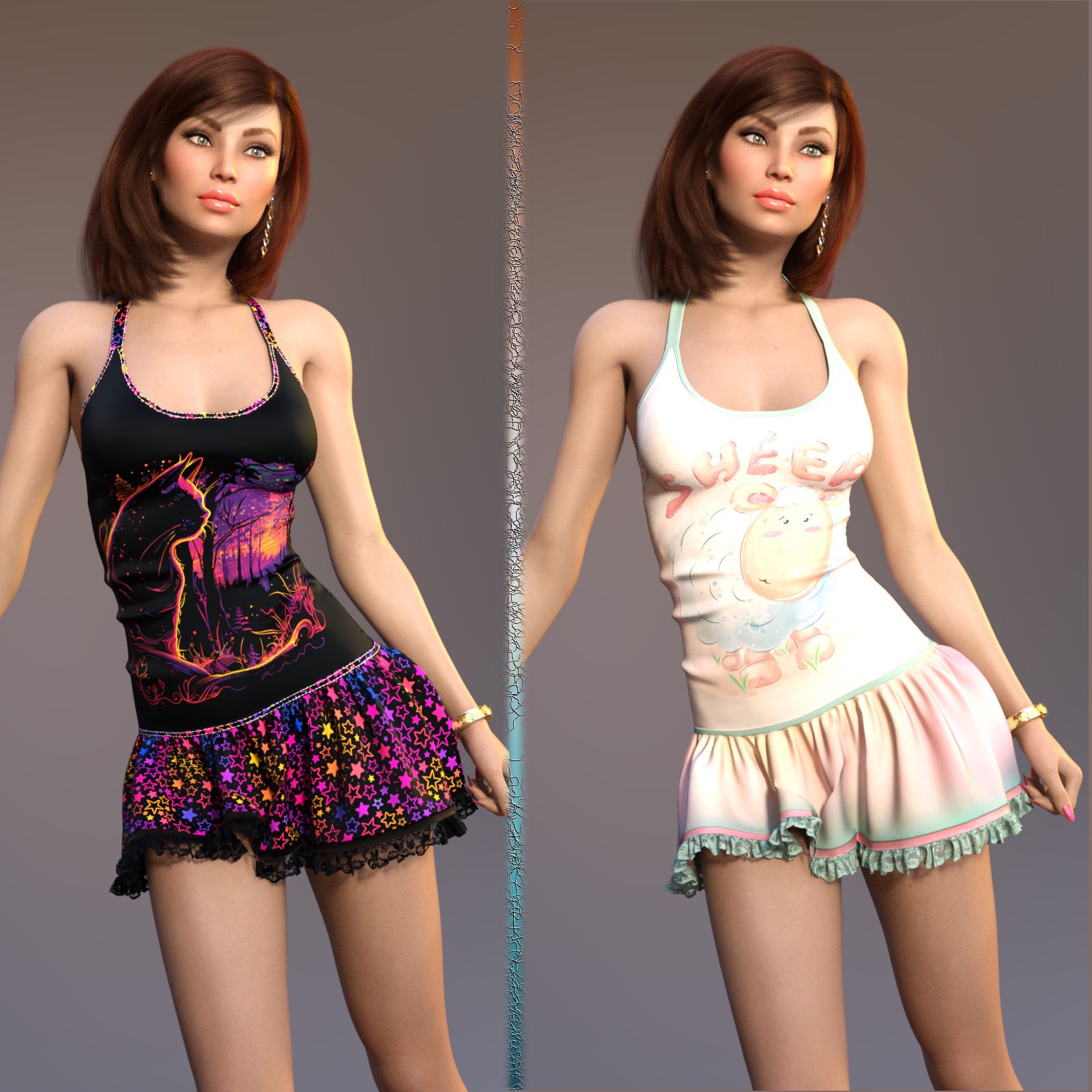DA-Sweetheart for dForce Little Rebel Outfit by Sveva by N/A